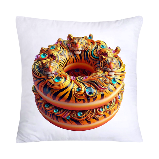 Wild Animal Print Donut Pillow Covers-2591