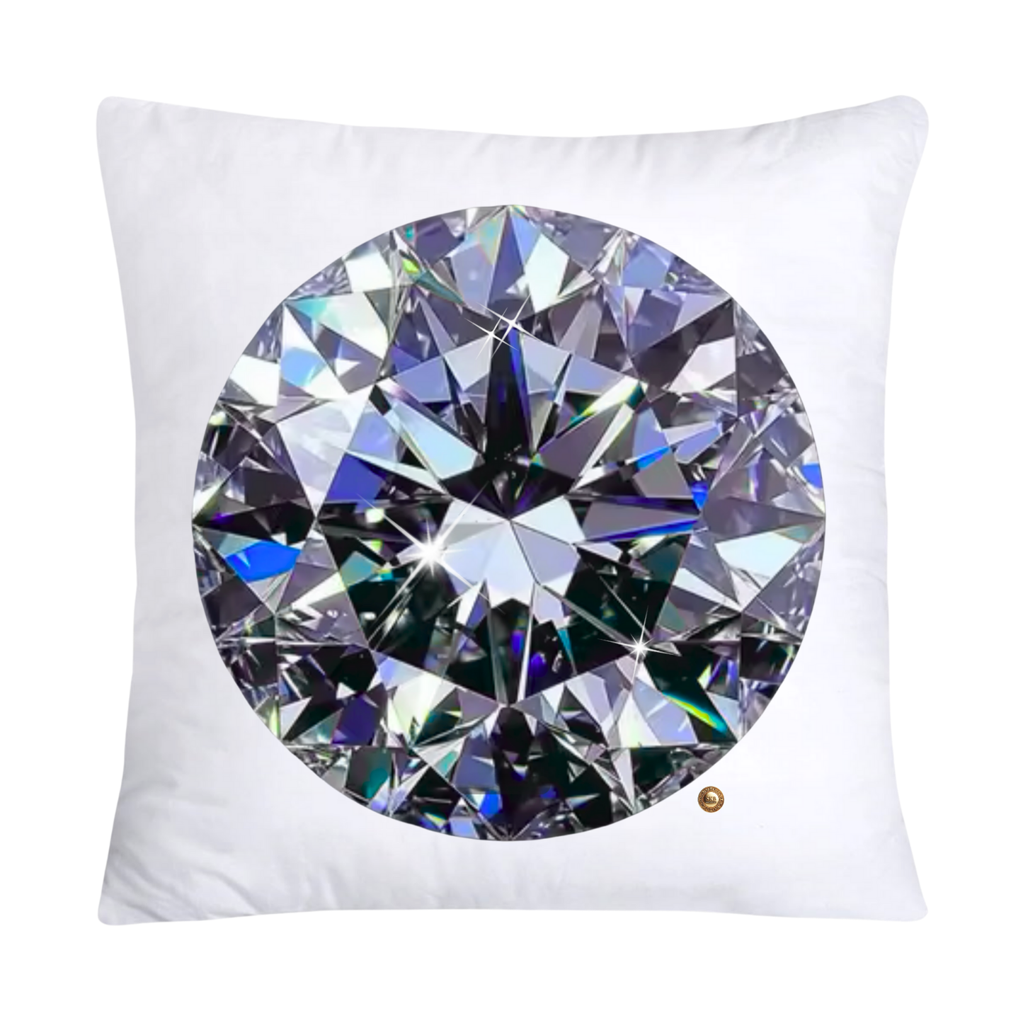 Sparkling Diamonds and Gemstone Pillow Covers 18x18-2154