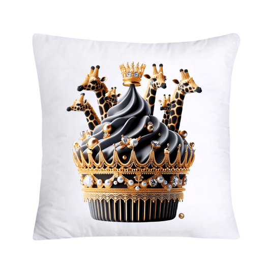 Royal and Wild Animal Print Cupcake Pillow Covers 18x18-3310
