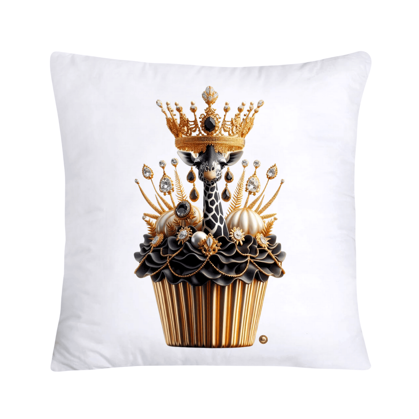 Royal and Wild Animal Print Cupcake Pillow Covers 18x18-3317