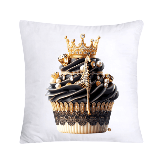 Royal and Wild Animal Print Cupcake Pillow Covers 18x18-3322
