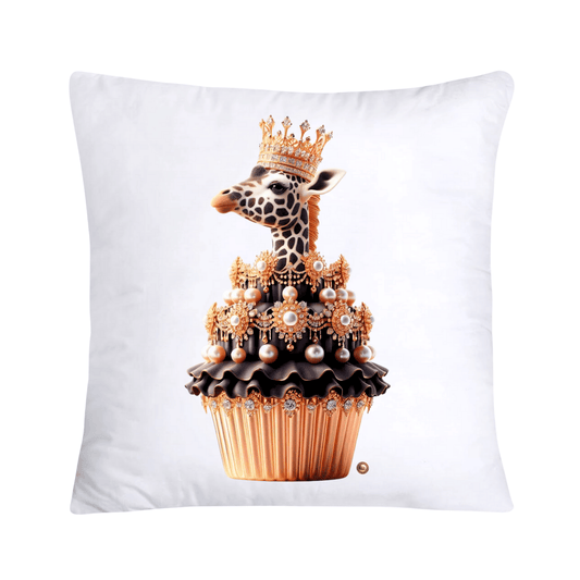 Royal and Wild Animal Print Cupcake Pillow Covers 18x18-3311