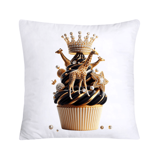 Royal and Wild Animal Print Cupcake Pillow Covers 18x18-3308