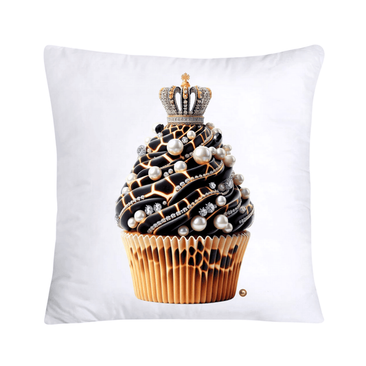 Royal and Wild Animal Print Cupcake Pillow Covers 18x18-3340