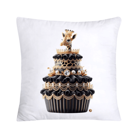 Royal and Wild Animal Print Cupcake Pillow Covers 18x18-3313