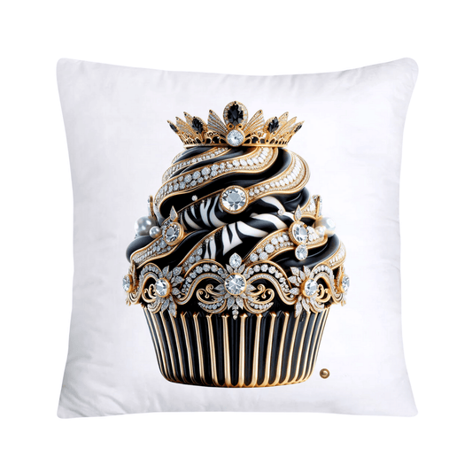 Royal and Wild Animal Print Cupcake Pillow Covers 18x18-3334