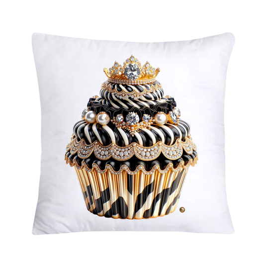 Royal and Wild Animal Print Cupcake Pillow Covers 18x18-3333