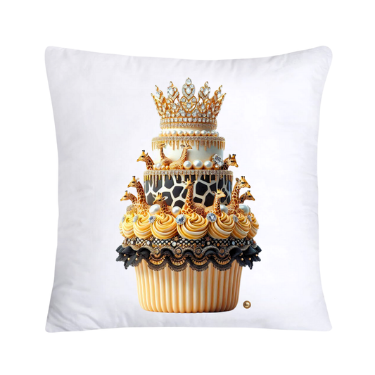 Royal and Wild Animal Print Cupcake Pillow Covers 18x18-3335
