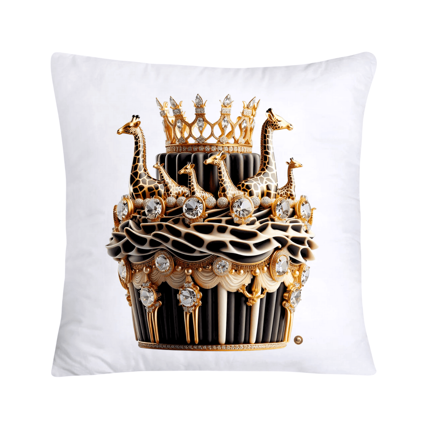 Royal and Wild Animal Print Cupcake Pillow Covers 18x18-3319