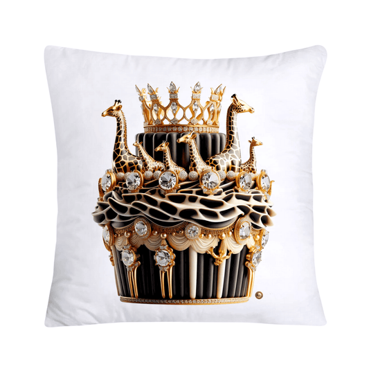 Royal and Wild Animal Print Cupcake Pillow Covers 18x18-3319