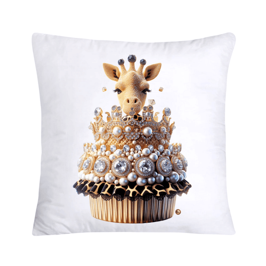 Royal and Wild Animal Print Cupcake Pillow Covers 18x18-3309