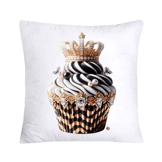 Royal and Wild Animal Print Cupcake Pillow Covers 18x18-3352