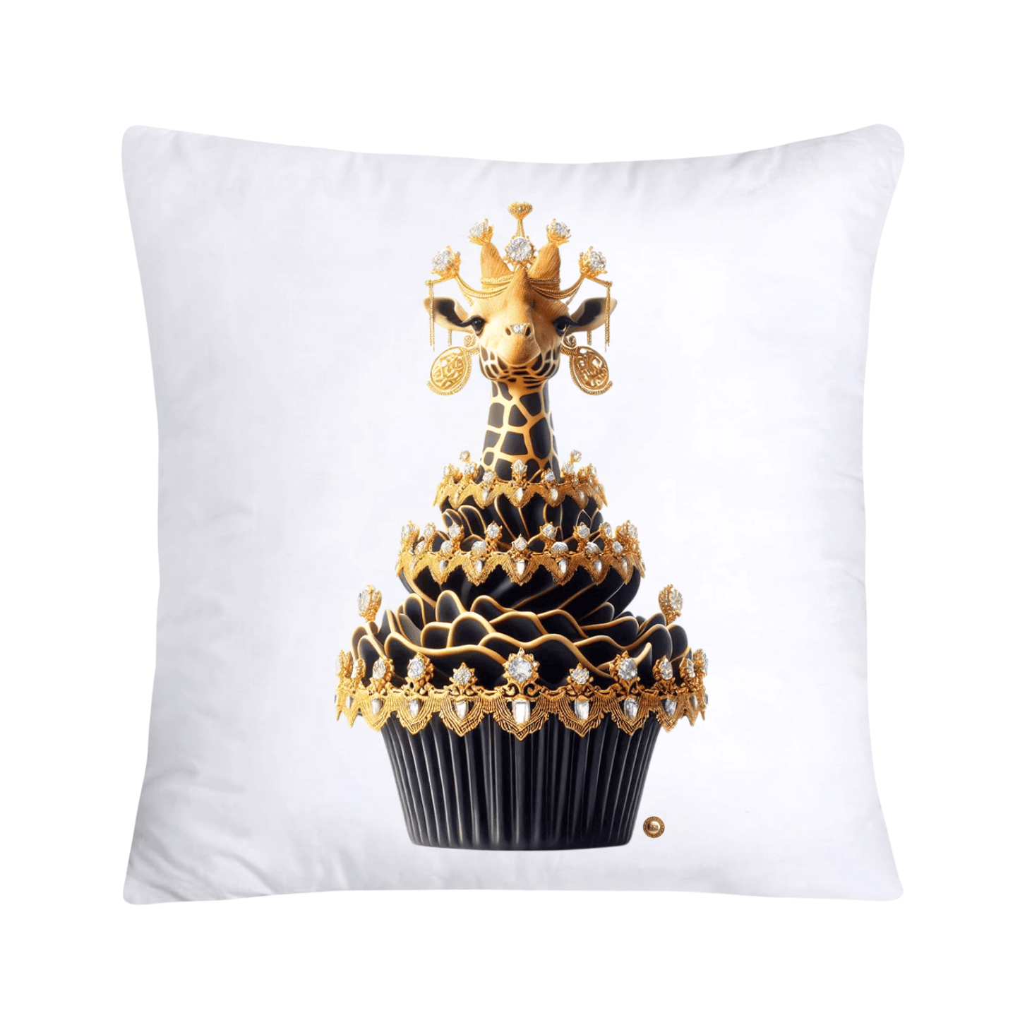 Royal and Wild Animal Print Cupcake Pillow Covers 18x18-3323