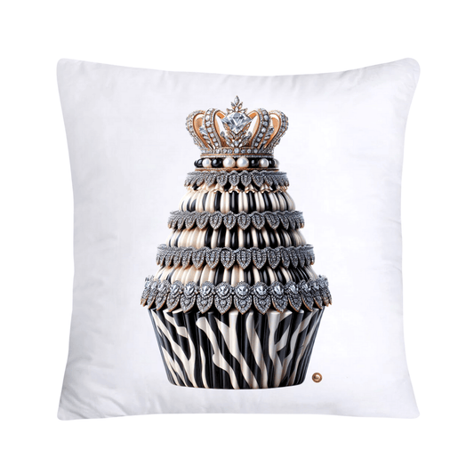 Royal and Wild Animal Print Cupcake Pillow Covers 18x18-3350
