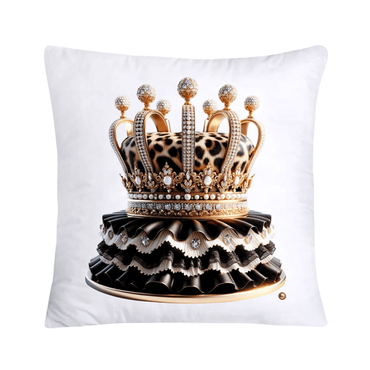 Royal and Wild Animal Print Cupcake Pillow Covers 18X18-3766