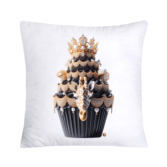 Royal and Wild Animal Print Cupcake Pillow Covers 18x18-3312