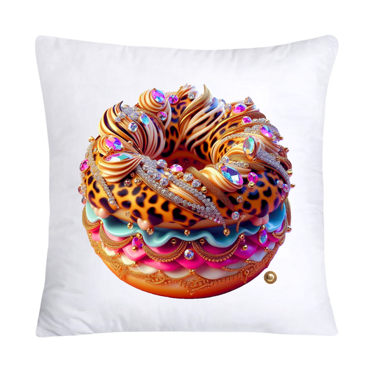 Wild Animal Print Donut Pillow Covers-2493