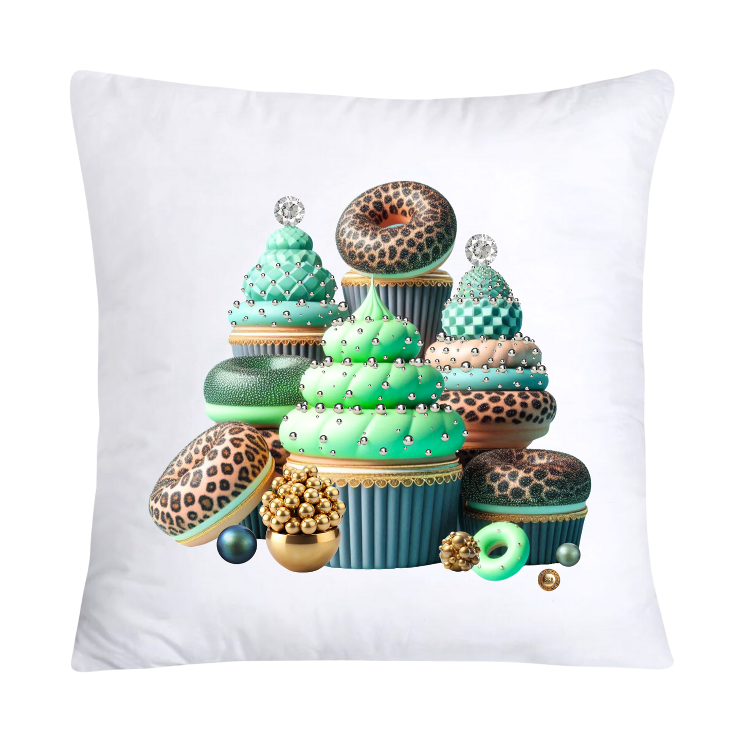 18x18 Wild Animal Print Cupcake Speciality Pillow Covers-933