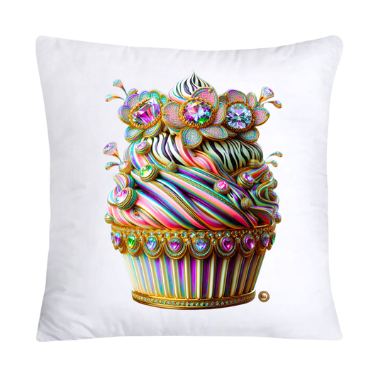 Wild Animal Print Cupcake Throw Pillow Covers 18x18-345