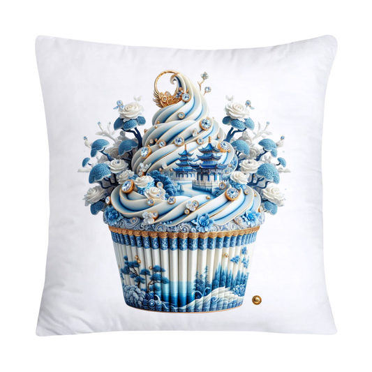 Blue Willow 18x18 Chinoiserie Cupcake Throw Pillow Covers-1944