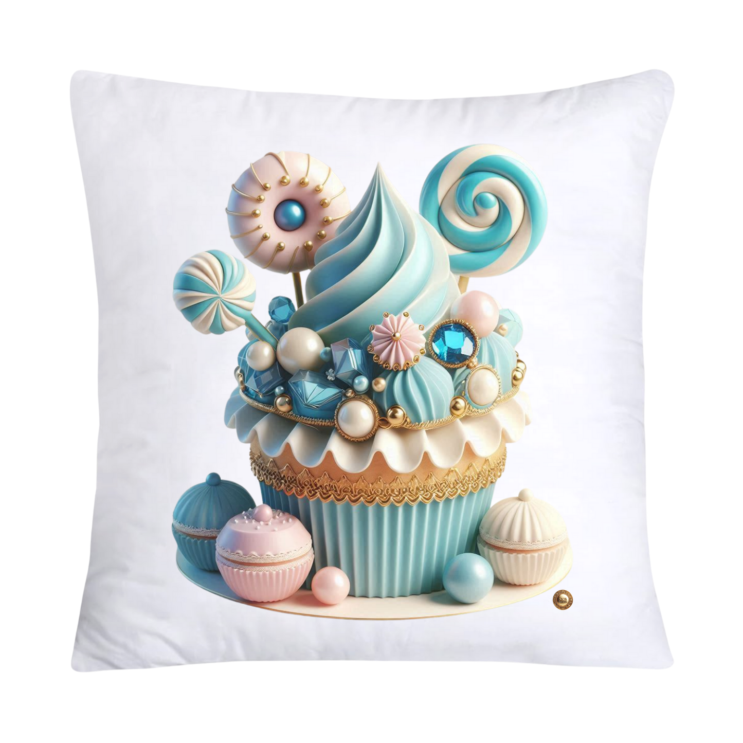 Pastel Cupcakes Donuts and Candy Pillow Covers 18x18-2250