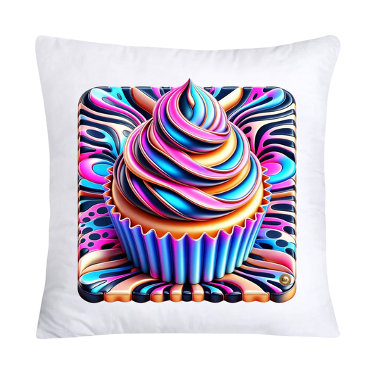Wild Animal Print Cupcake Throw Pillow Covers 18x18-2249