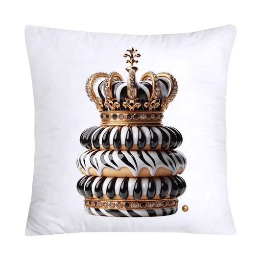 18x18 Wild Royal Animal Print Donut Pillow Covers-1997