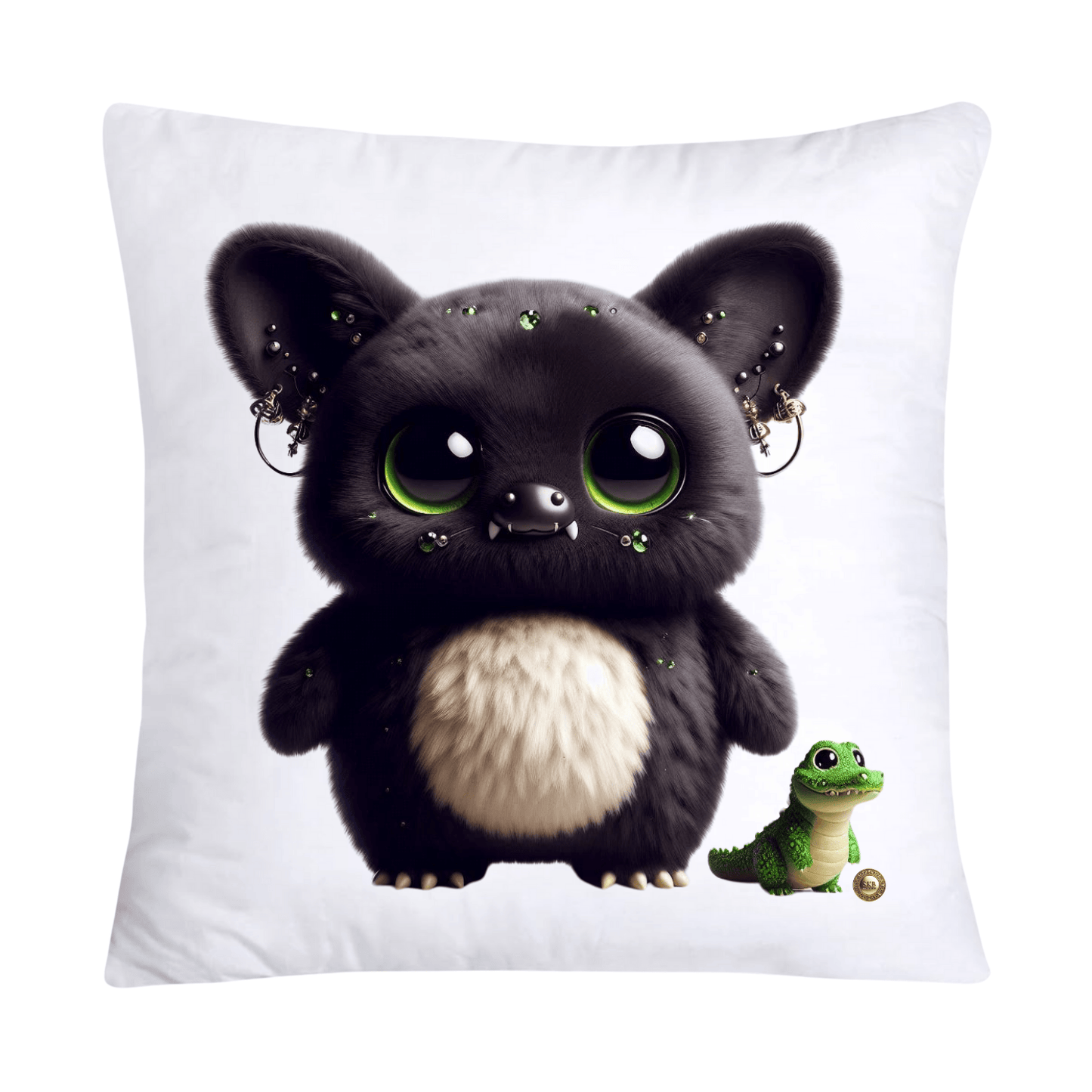 Furry Cajun Swamp Monster and His Pet Gator Pillow Covers-751