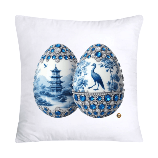 Blue Willow 18x18 Chinoiserie Egg Pillow Covers-98