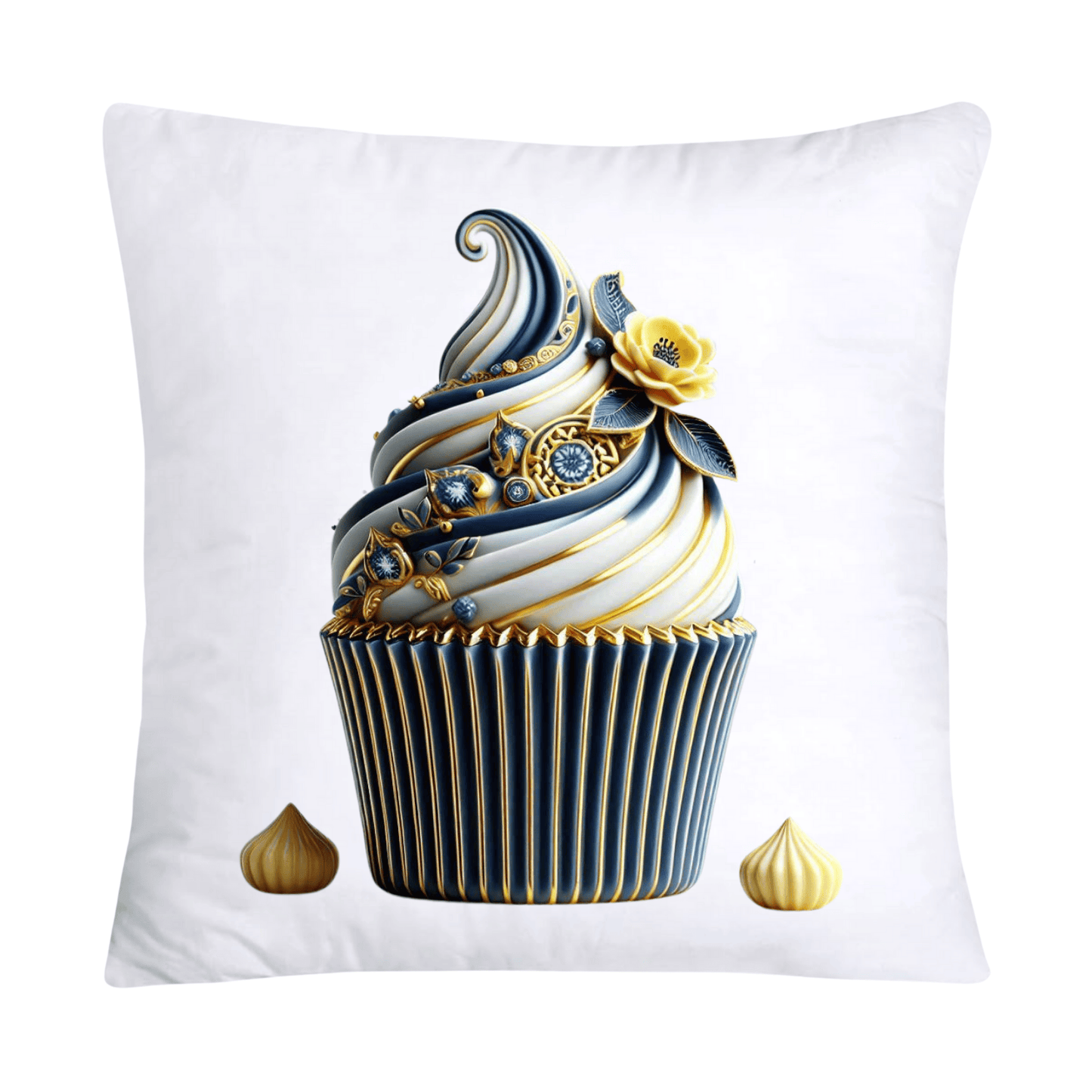 Blue Willow Chinoiserie Cupcake Throw Pillow Covers 18X18-3044