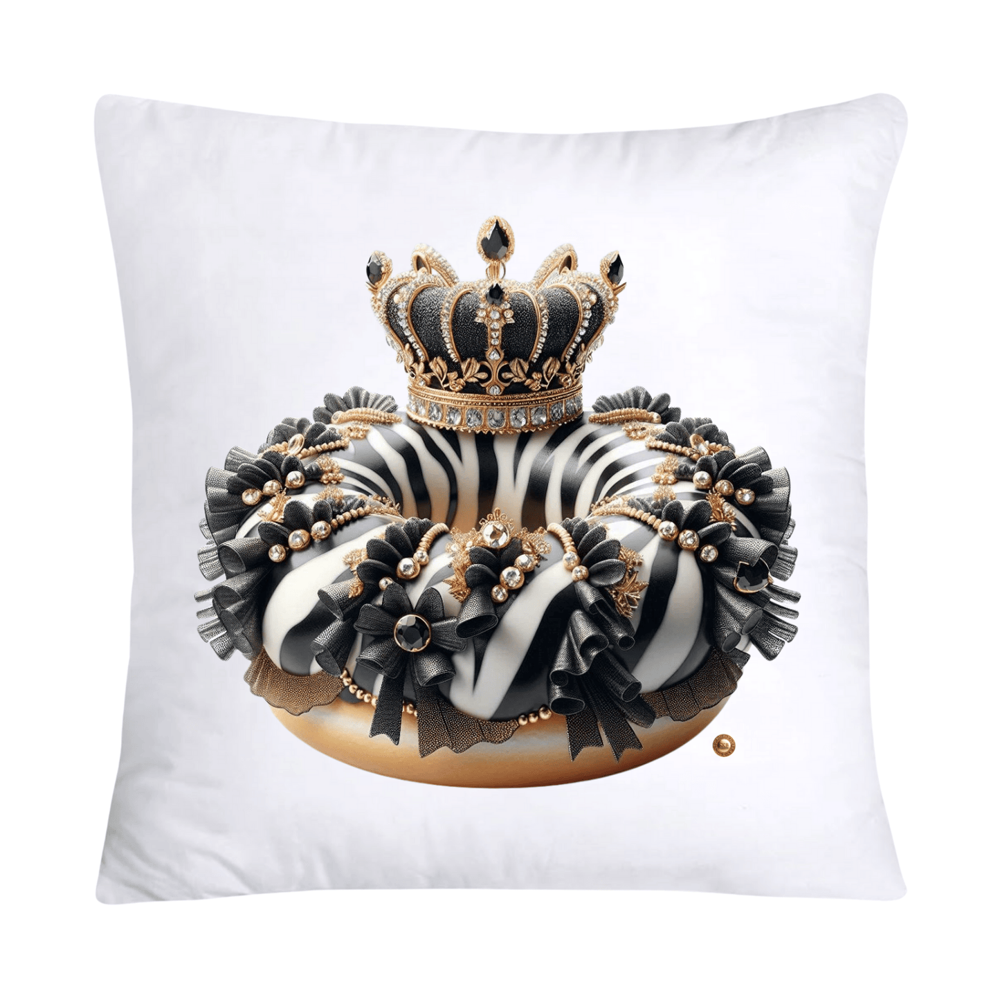 18x18 Wild Royal Animal Print Donut Pillow Covers-1988