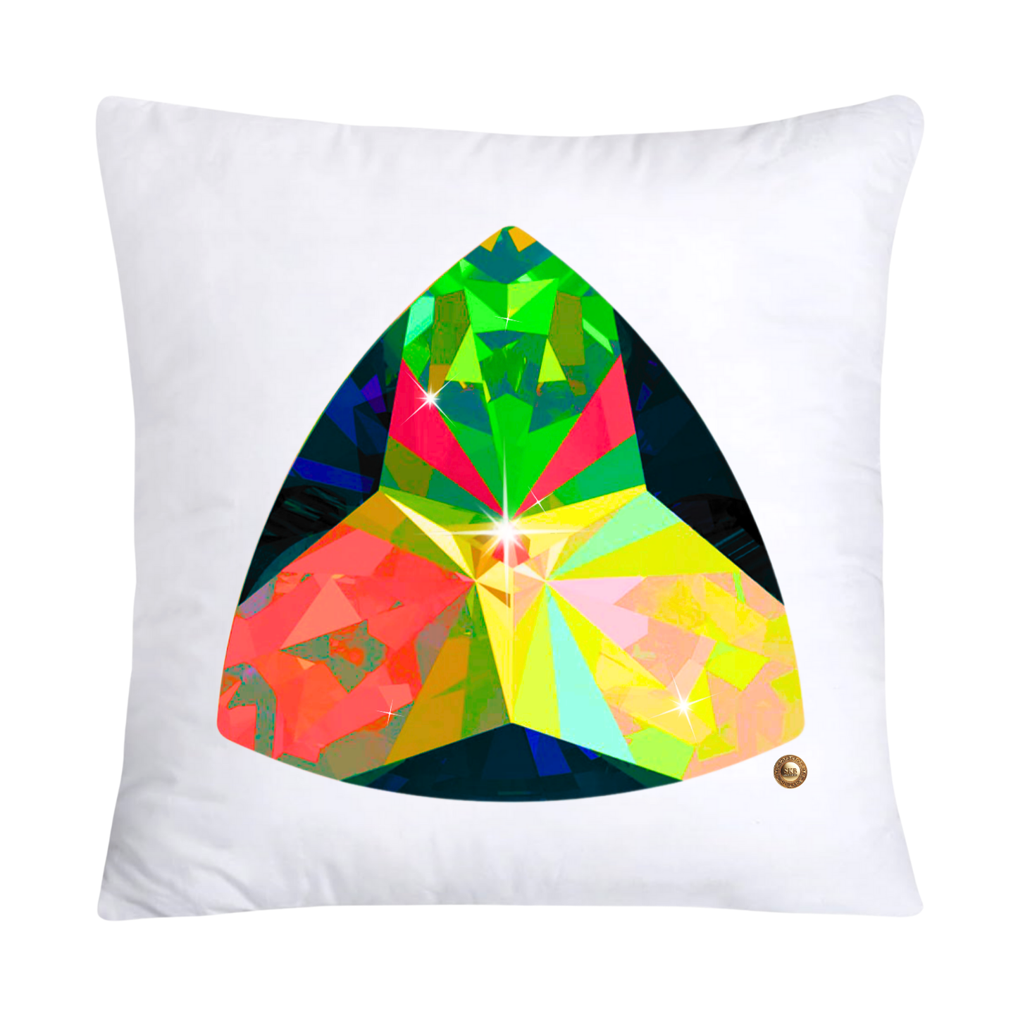 Sparkling Diamonds and Gemstone Pillow Covers 18x18-2149