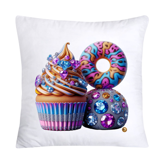Wild Animal Print Cupcake Throw Pillow Covers 18x18-2120