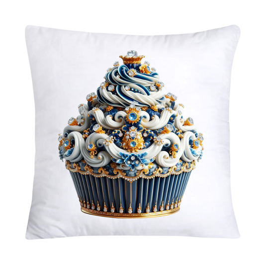 Blue Willow Chinoiserie Cupcake Throw Pillow Covers 18X18-2984