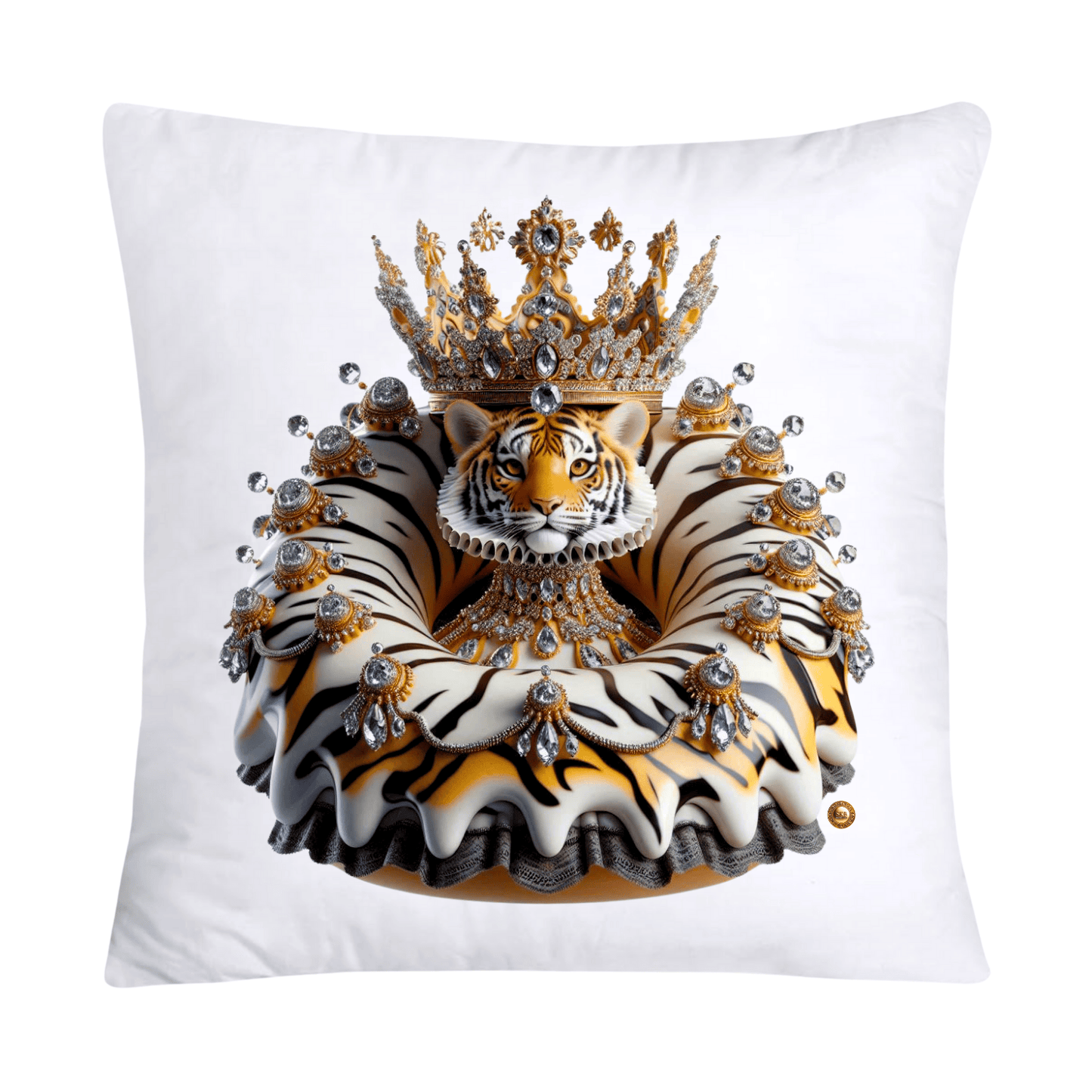 Wild Royal Animal Print Donut Pillow Covers-1984