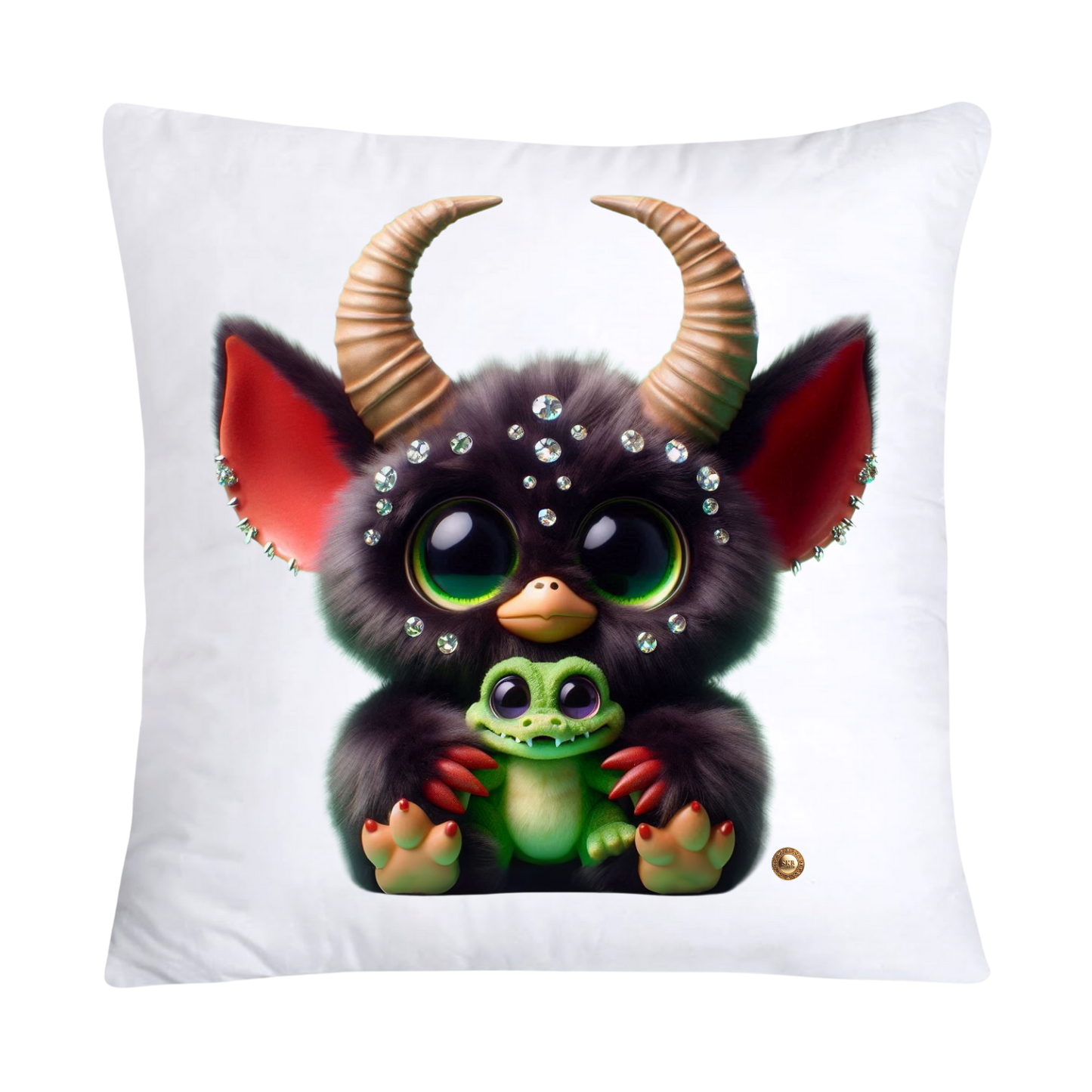 Furry Cajun Swamp Monster and His Pet Gator Pillow Covers-752