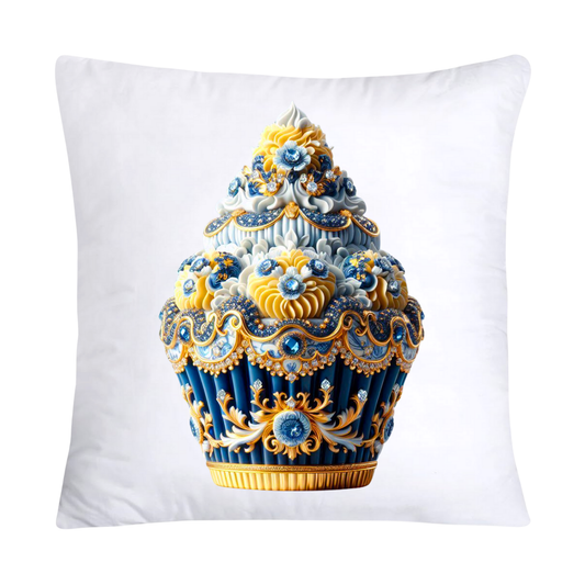 Blue Willow Chinoiserie Cupcake Throw Pillow Covers 18X18-2980