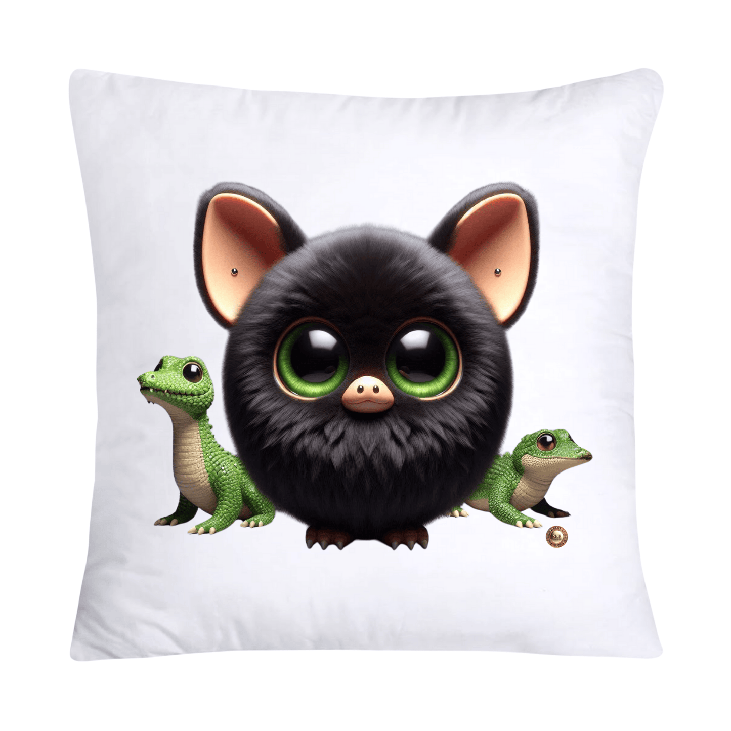 Furry Cajun Swamp Monster and His Pet Gator Pillow Covers-741