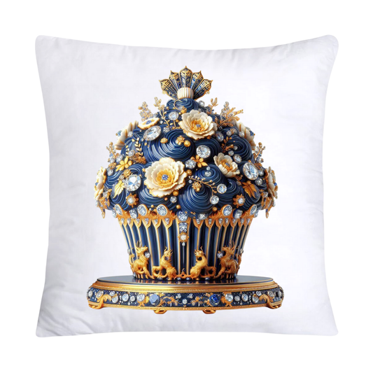 Blue Willow Chinoiserie Cupcake Throw Pillow Covers 18X18-2995