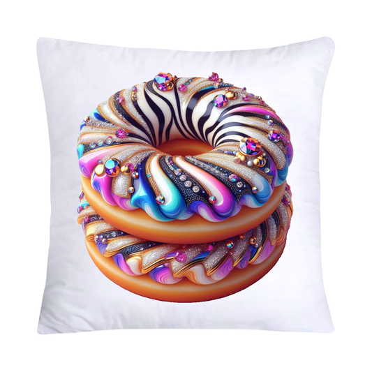 Wild Animal Print Donut Pillow Covers-2573