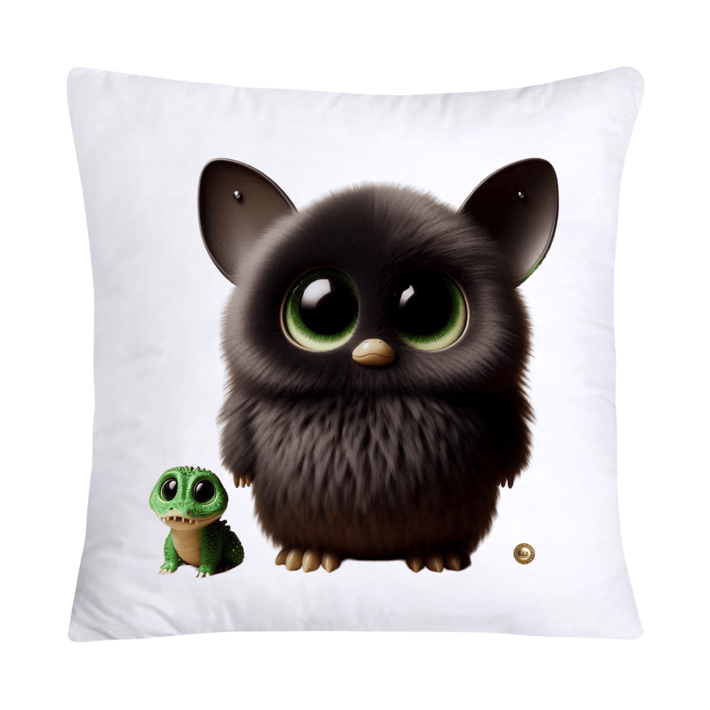 Furry Cajun Swamp Monster and His Pet Gator Pillow Covers-768
