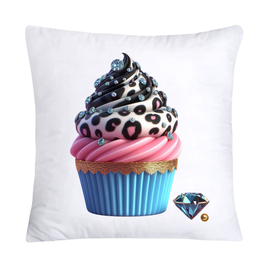 Wild Animal Print Cupcake Throw Pillow Covers 18x18-2117