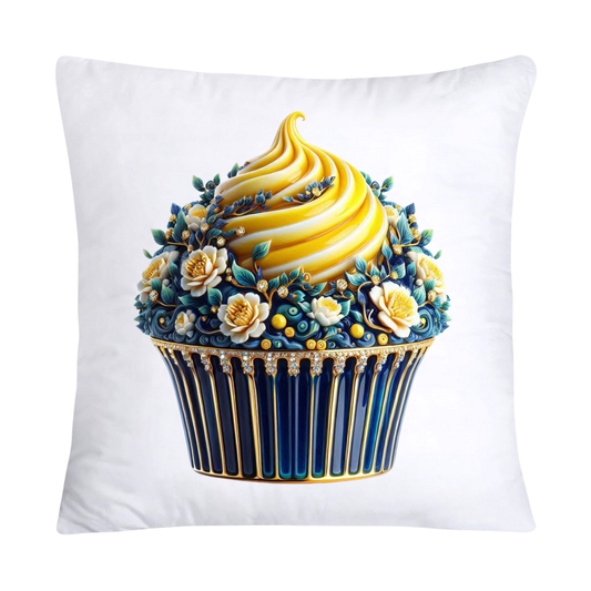 Blue Willow Chinoiserie Cupcake Throw Pillow Covers 18X18-3029