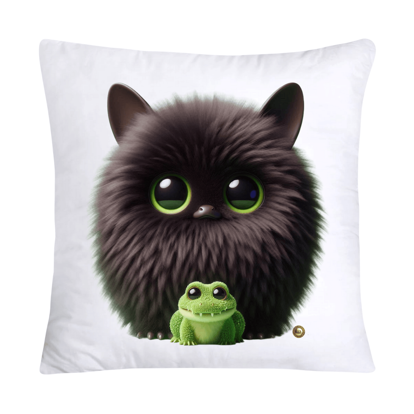 Furry Cajun Swamp Monster and His Pet Gator Pillow Covers-765