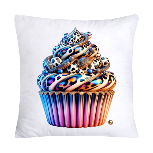 Wild Animal Print Cupcake 18x18 Throw Pillow Covers-834