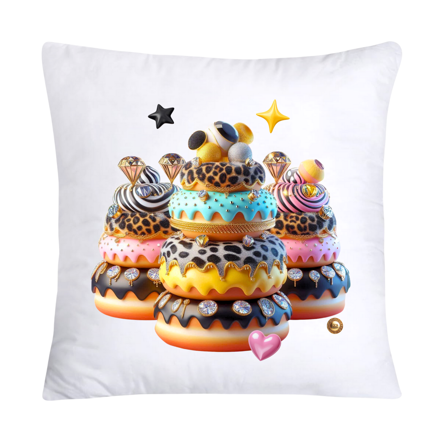 Wild Animal Print Cupcake 18x18 Throw Pillow Covers-932