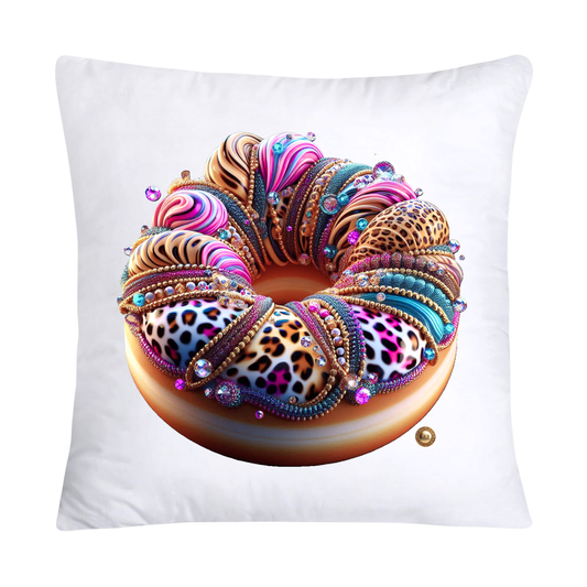 Wild Animal Print Donut Pillow Covers-2579