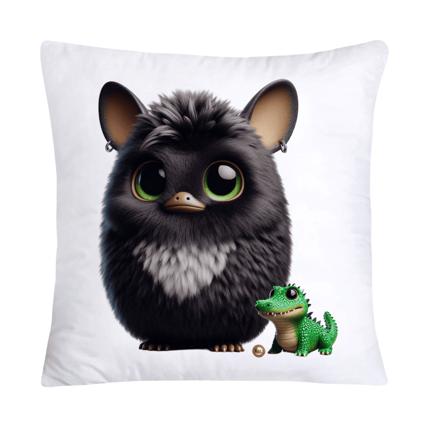 Furry Cajun Swamp Monster and His Pet Gator Pillow Covers-742
