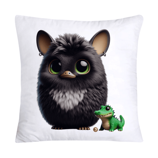Furry Cajun Swamp Monster and His Pet Gator Pillow Covers-742