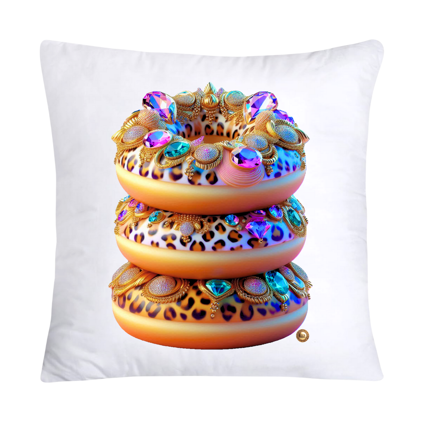 Wild Animal Print Donut Pillow Covers-2596